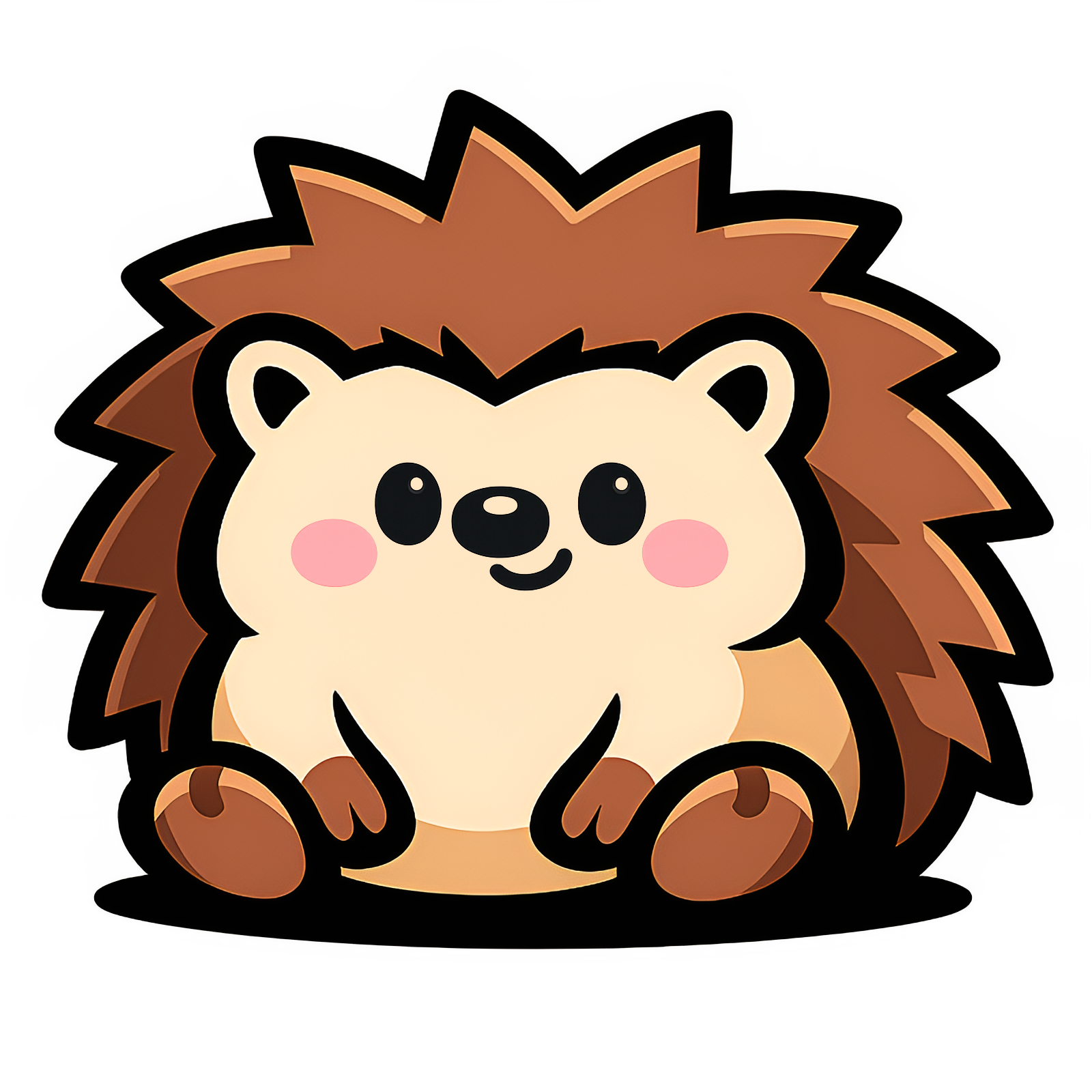 Nestly mascot - a cute hedgehog holding a heart